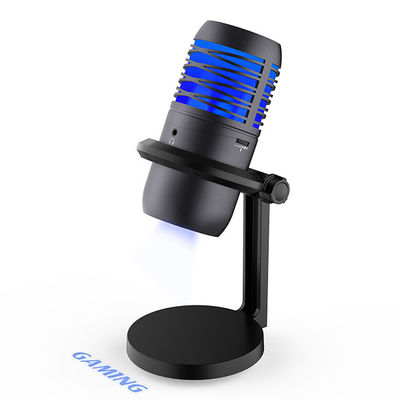 RGB de Condensatormicrofoon van Verlichtingsusb voor het Stromen en het Registreren