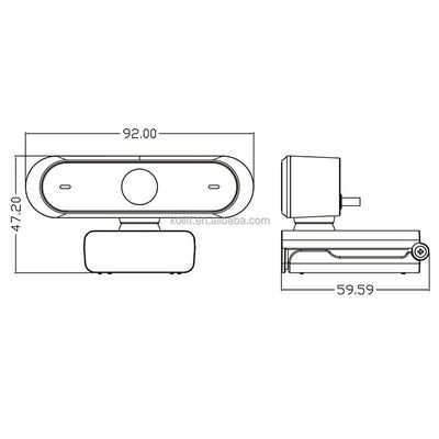Gebruiksklare Laptop van C15autofocus USB Camera met Privacydekking