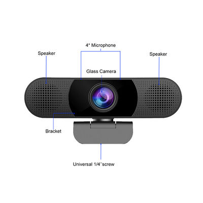 1080P HD Videowebcam, Conferentiezaal Camerasysteem met 4 Microfoons