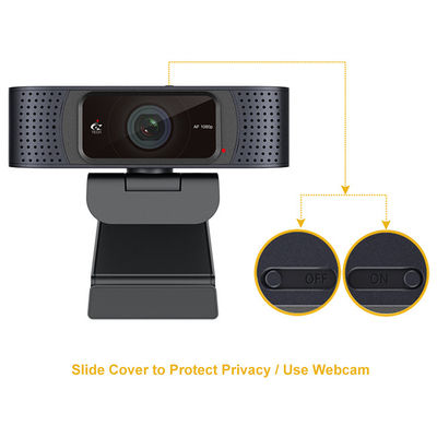 de Camera USB die HD van PC van 1080P 30FPS CMOS Webcam met Privacydekking stromen