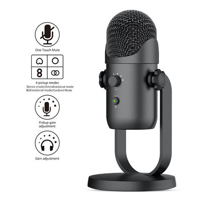 Stromende Condensator Mic, van de Desktoppodcast van 48Khz USB de Opnamemicrofoon