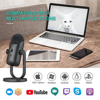 Van de de Condensatormicrofoon van Ce USB Microfoon van het het Webpraatje de Vlotte voor Bloggers