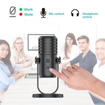 de Condensatormicrofoon met 16 bits 48KHZ Live Recording Microphone van 24bit USB