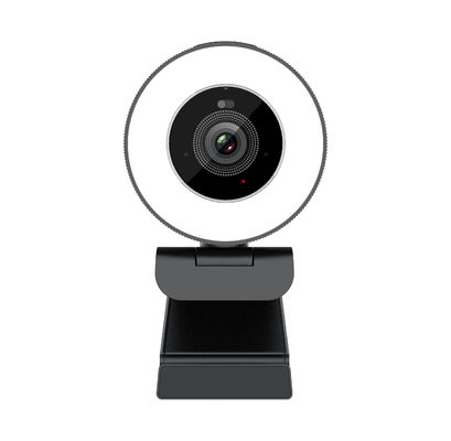 1080P draaibare Webcam, 4K UHD Autofocus Webcam met Ring Light