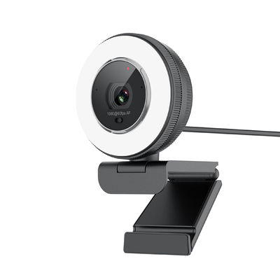 Het Webcamera van de computerconferentie, PC-Stroomnok met Microfoon Ring Light
